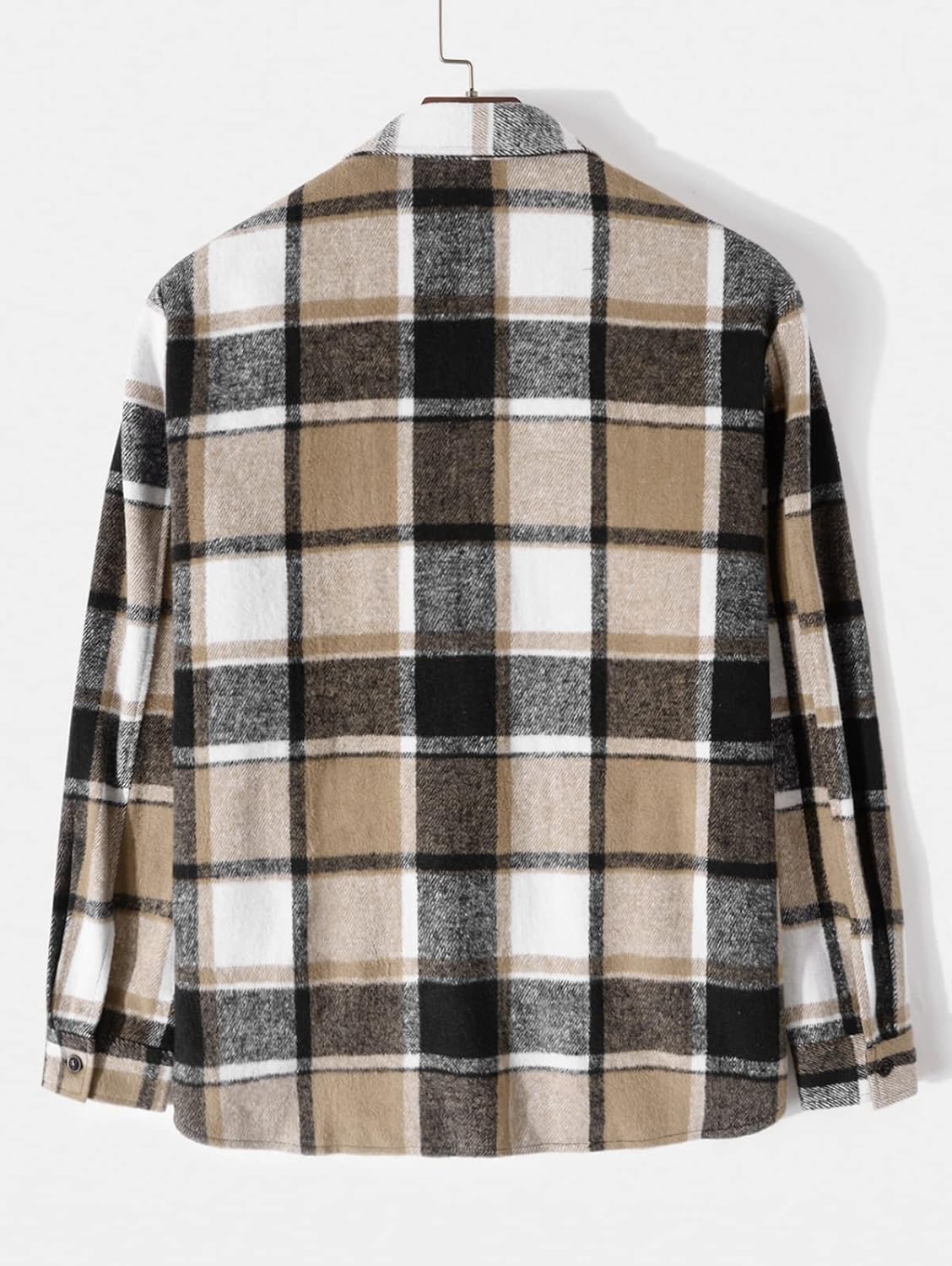 Detalle 2 de ZAFUL Plaid Shirt Jacket in Polyester