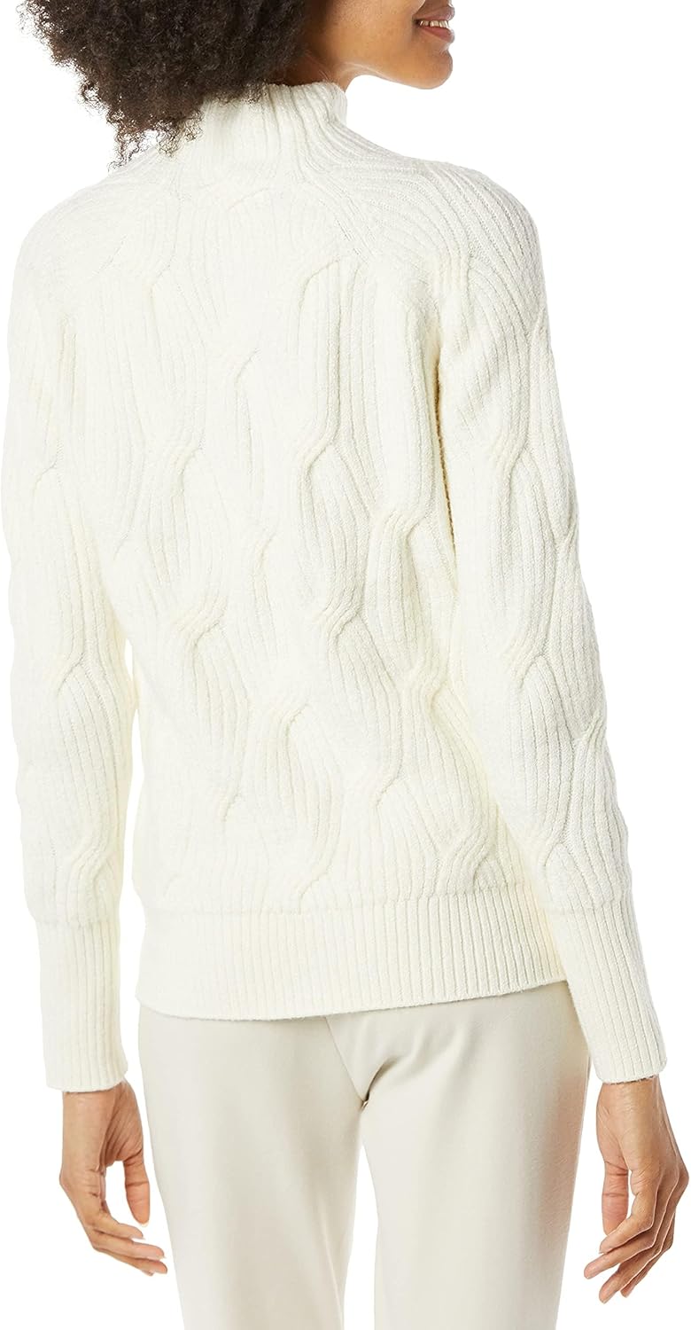 Thumbnail 1 de Amazon Essentials Women’s Soft Touch Cable Knit Funnel Neck Chunky Jumper