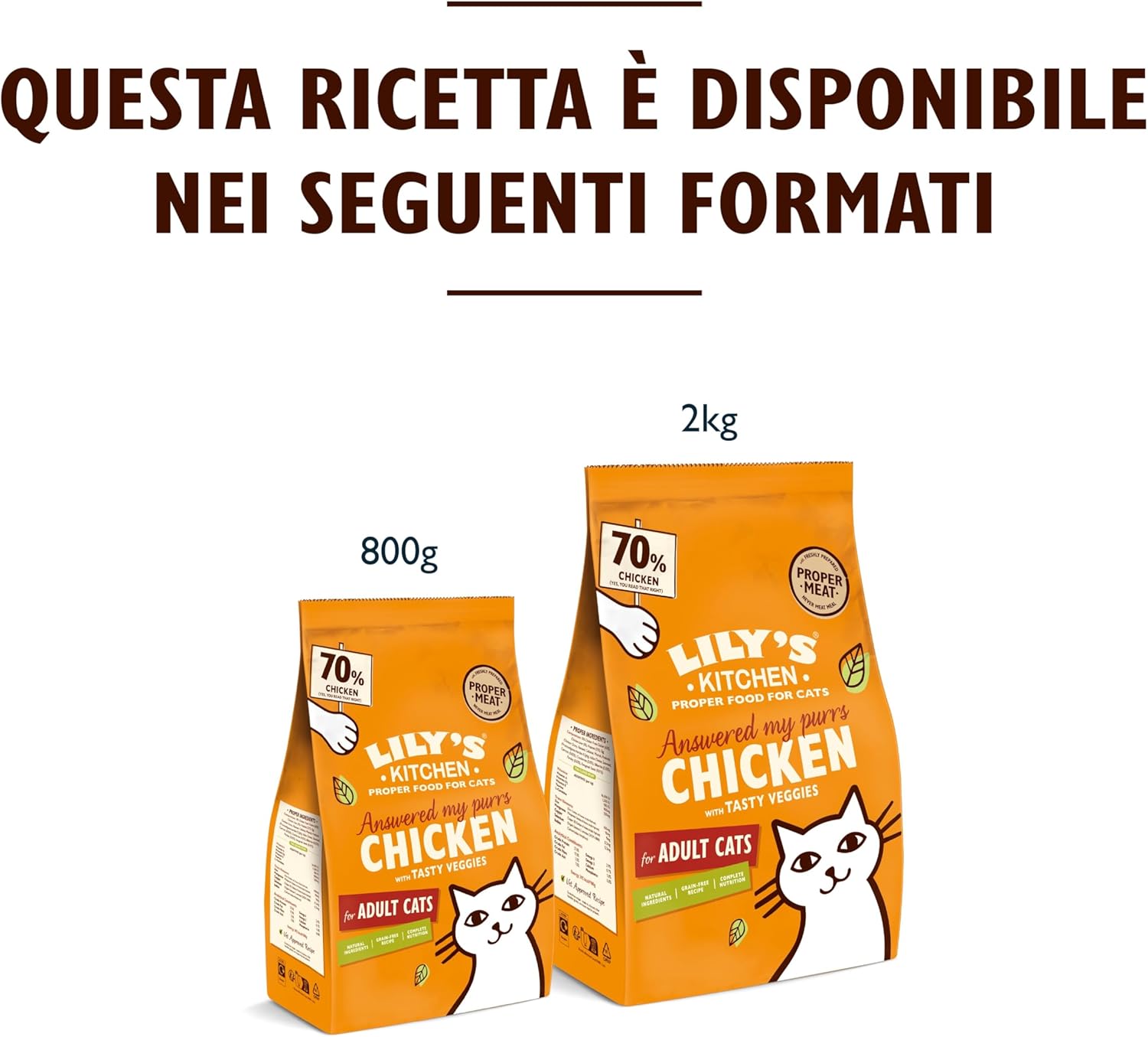 Thumbnail 3 de Lily's Kitchen Cibo secco per gatti adulti senza cereali al pollo con verdure, 2 kg