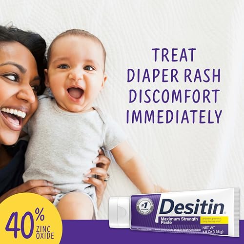 Detalle de Desitin Maximum Strength Diaper Rash Paste with 40% Zinc Oxide, 4.8 oz