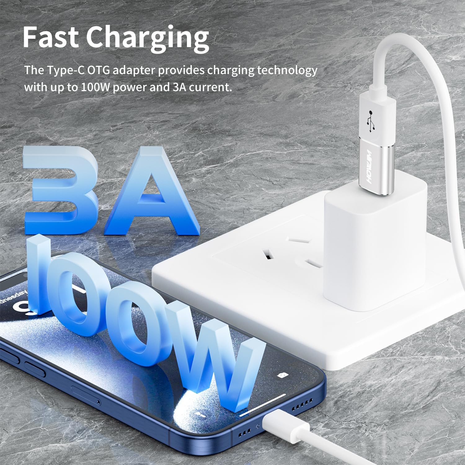 Detalle de HOWJIM USB C auf USB Adapter 10 Gbps