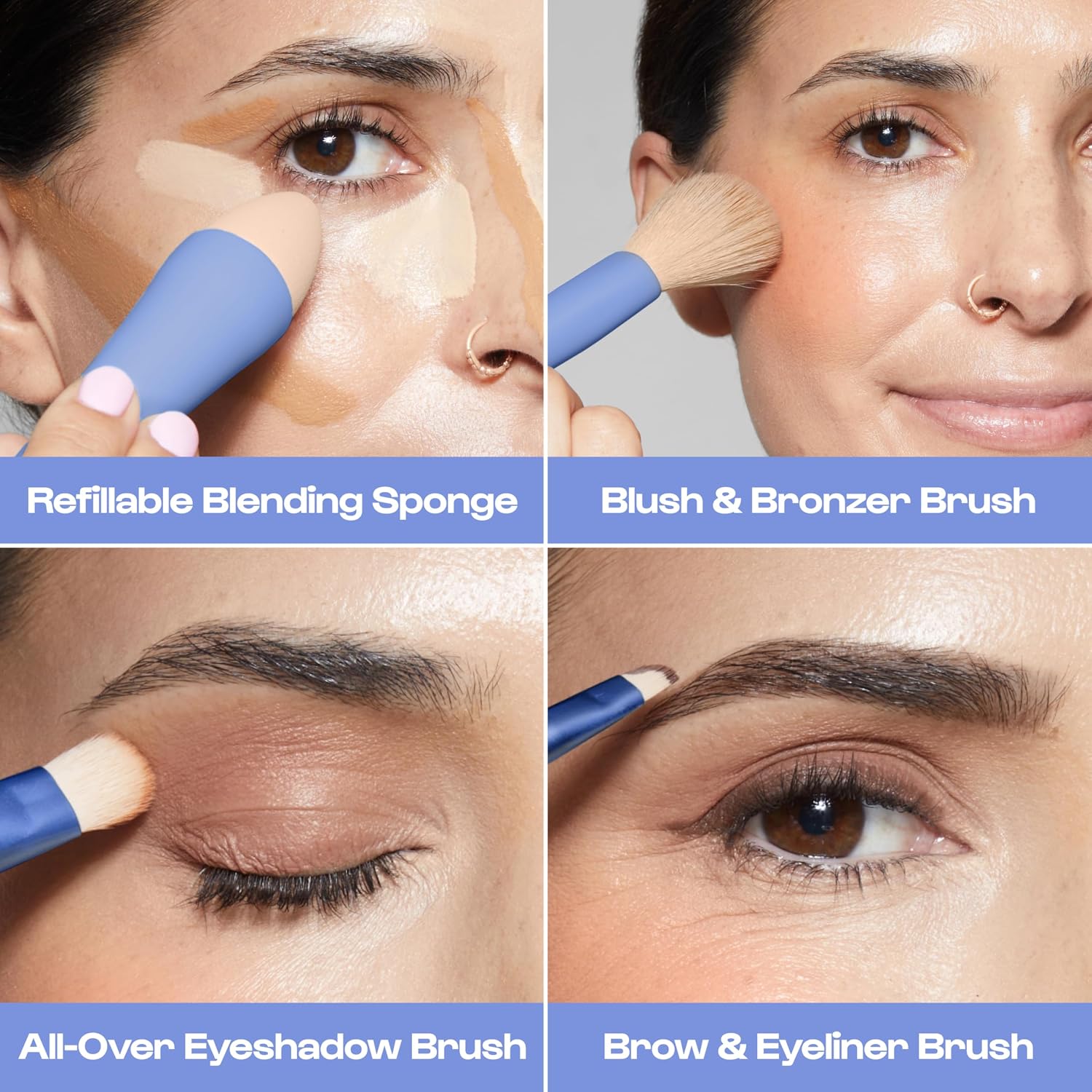Thumbnail 3 de Alleyoop 4-in-1 Makeup Brush Set