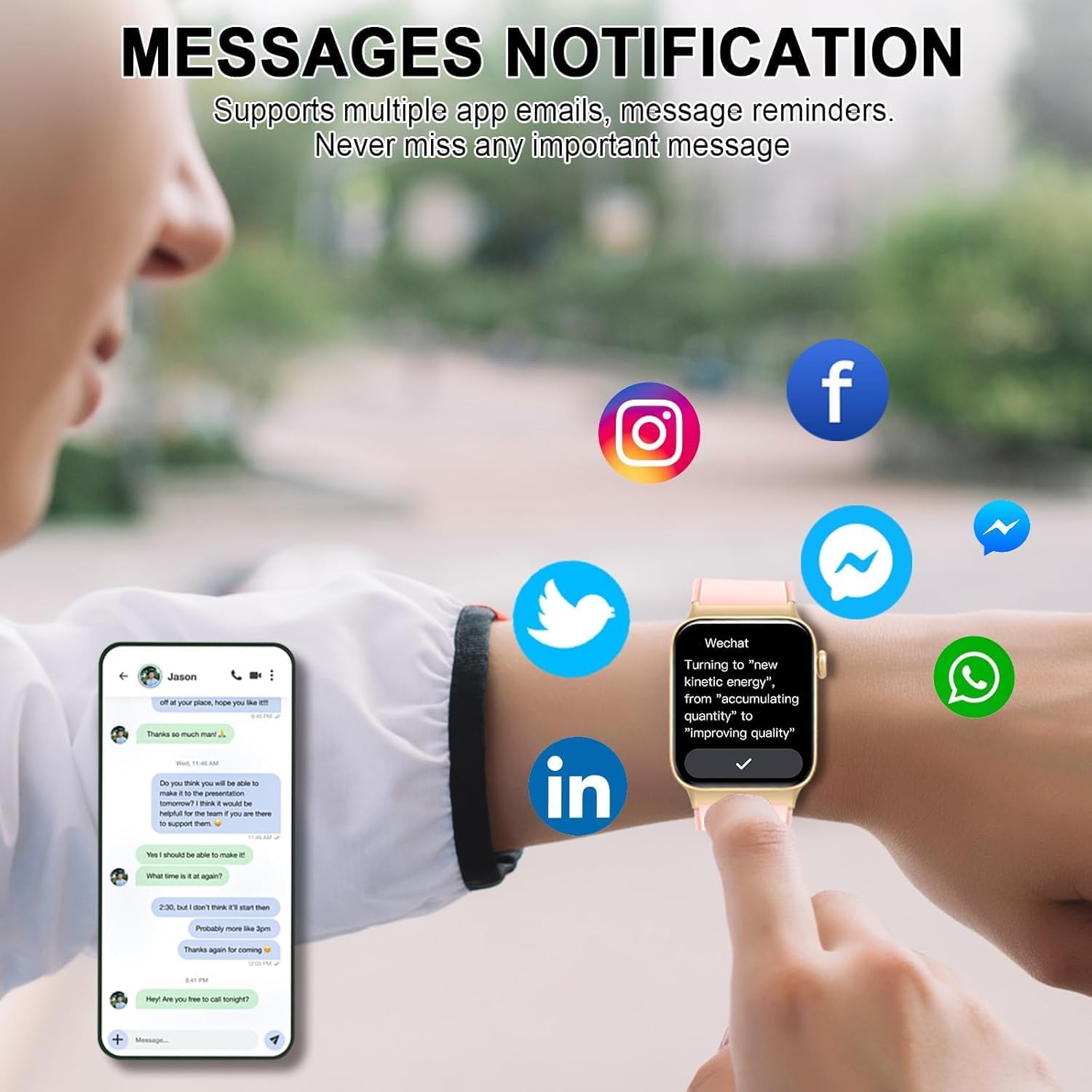 Thumbnail 6 de Smart watch with 1.85-inch HD display