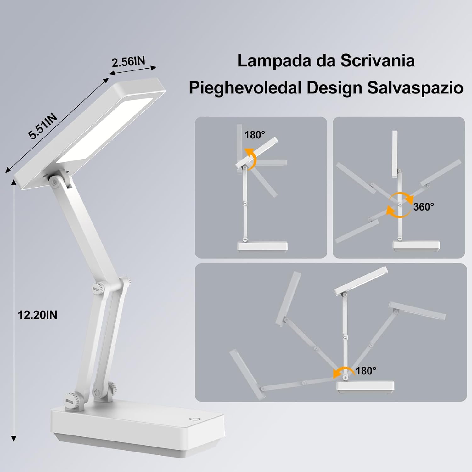 Thumbnail 5 de Lampada da Tavolo LED Ricaricabile 3 Modalità