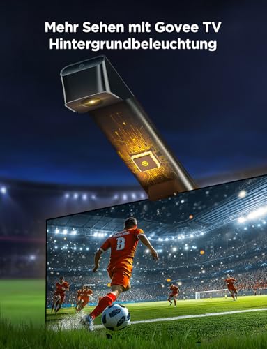 Thumbnail 7 de Govee TV Hintergrundbeleuchtung 3 Lite mit Fish-Eye Korr, 55–65 Zoll – präzise Farbanpassung und immersives Look & Feel