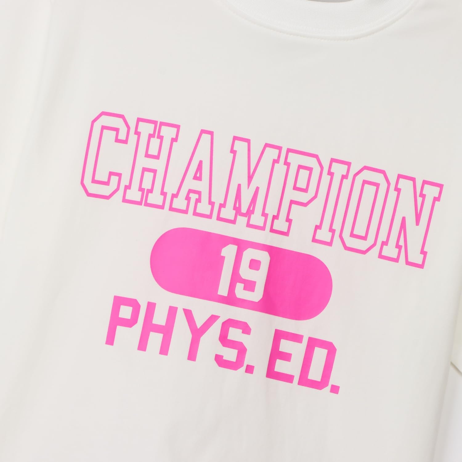 Detalle 2 de Champion CK-D313 キッズ半袖Tシャツ リラックスフィット・速乾・UVカット・耐塩素