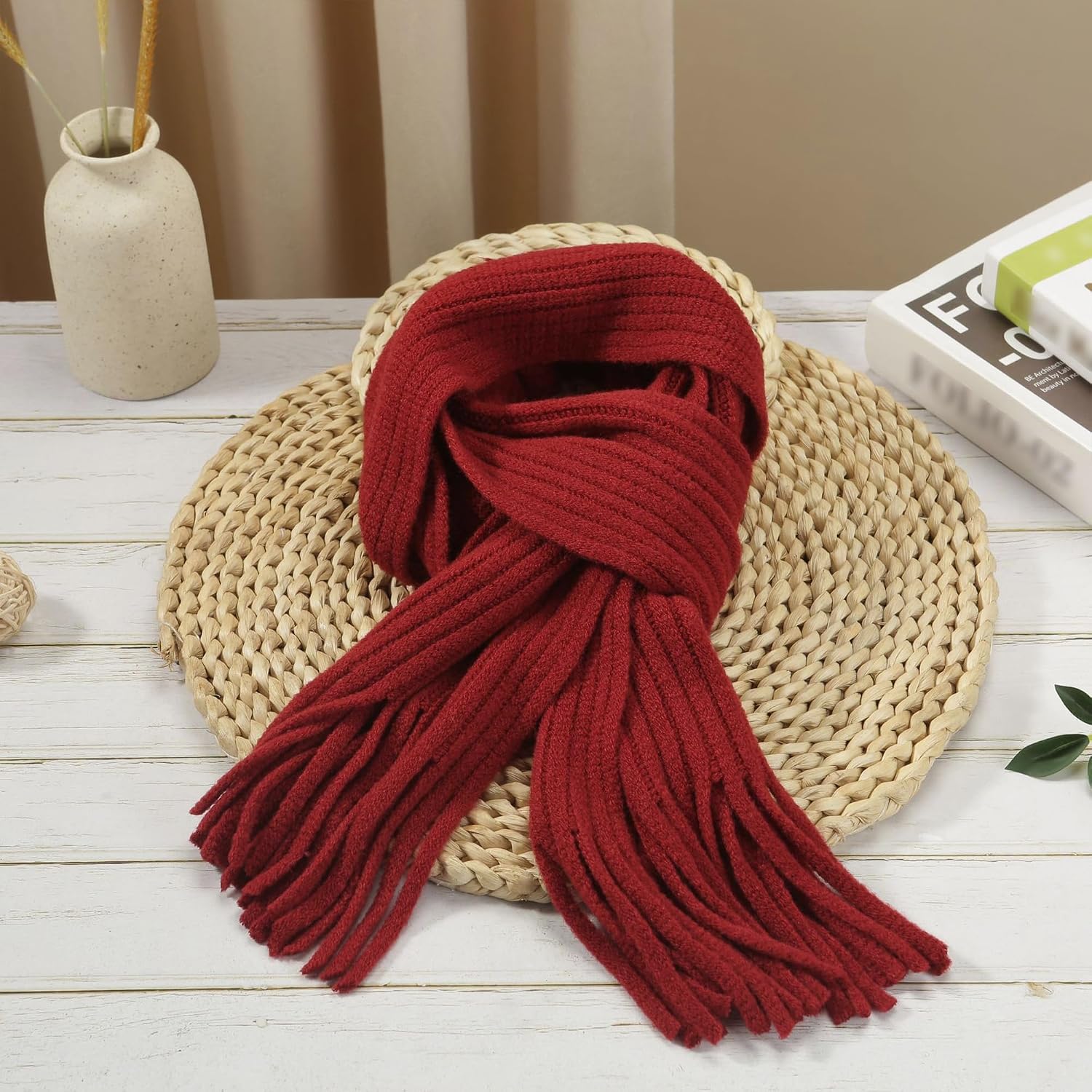 Thumbnail 6 de LA HUATE Kids Wool Scarf 140cm 🧣