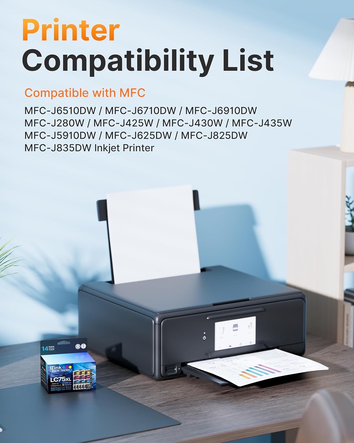 Detalle 2 de E-Z Ink Compatible Ink Cartridges, 14-Pack