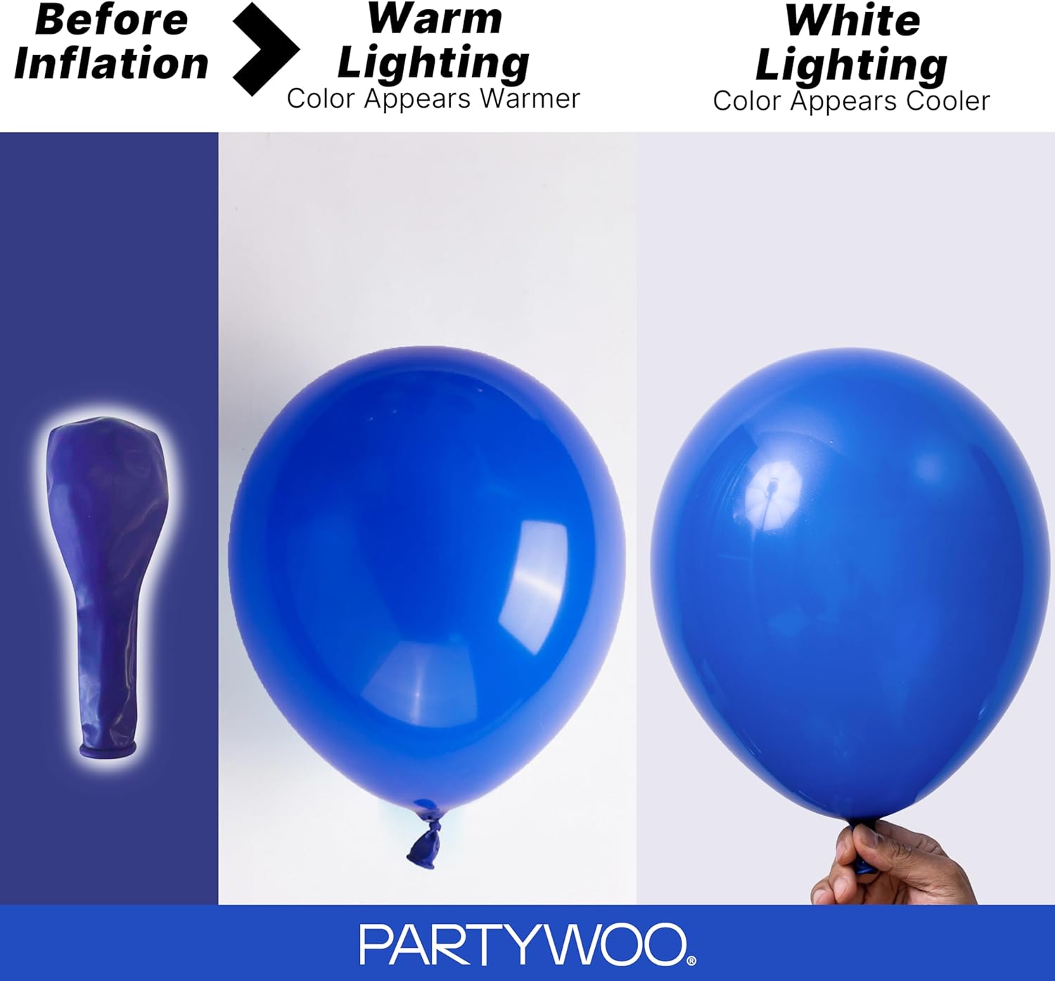 Thumbnail 2 de PartyWoo 140-Piece Navy Blue Balloon Kit for Arches, Garlands, and Celebrations