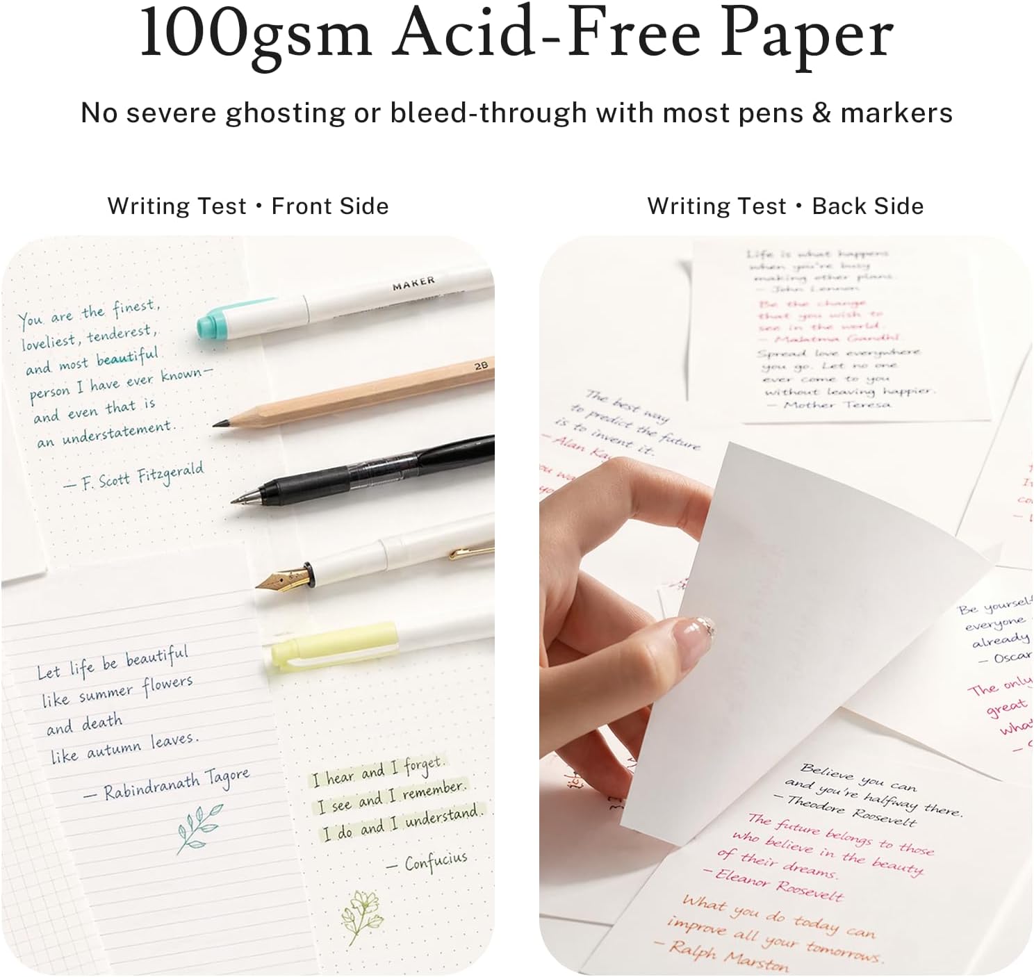 Detalle de PAGELYST A5 Blank Journal Notebook, 200 Pages, 4-Pack, 100 GSM Paper