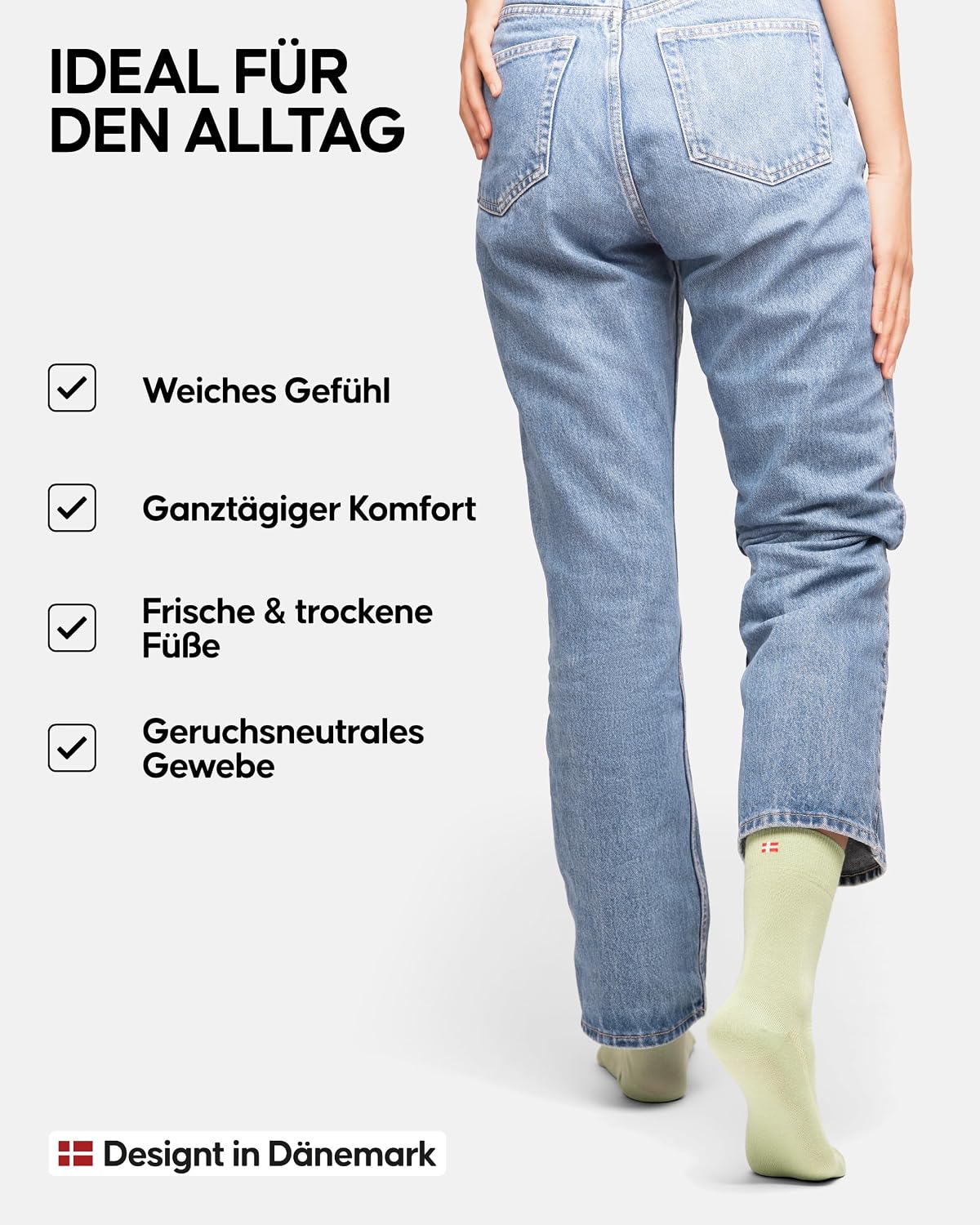 Thumbnail 2 de DANISH ENDURANCE Bambus Socken für Business & Alltag (anti-Blasen, atmungsaktiv) – 3 oder 6 Paar