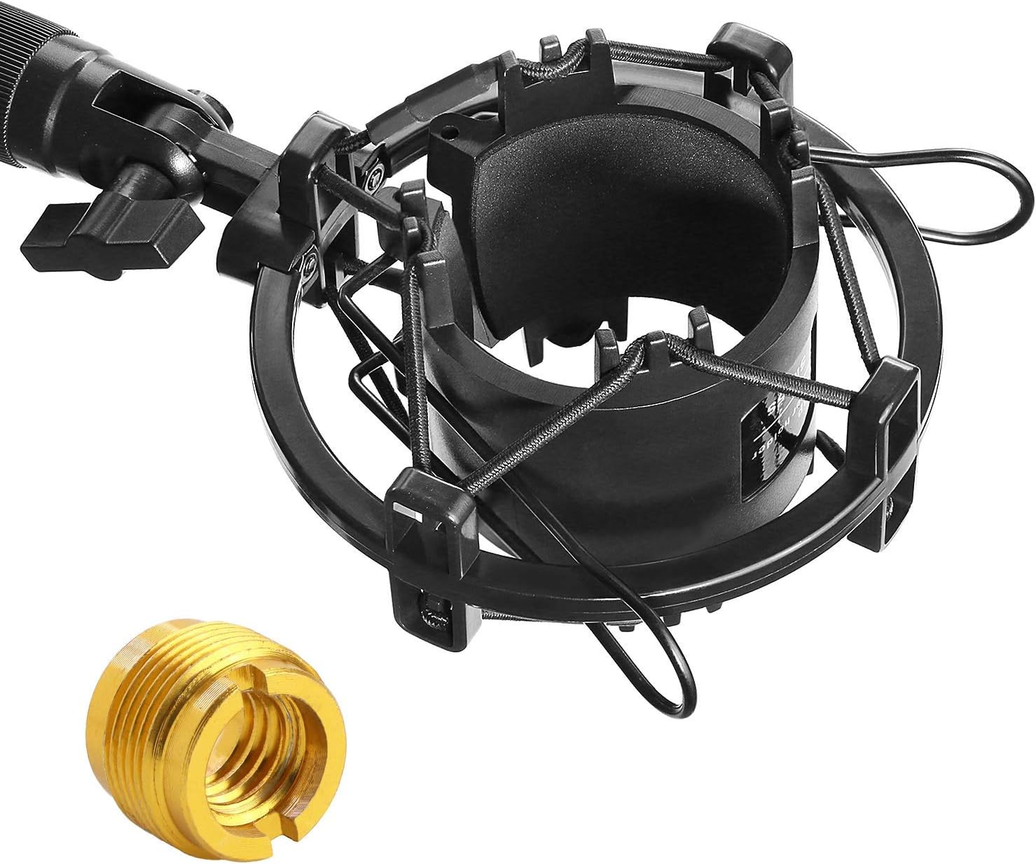 Detalle de YOUSHARES AT2020 Shock Mount for Condenser Mics, PVC Vibration Reduction