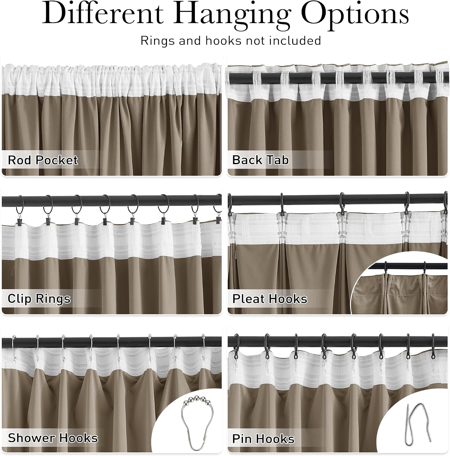 Thumbnail 3 de StangH Camel Beige Velvet Curtains 90in 🏠