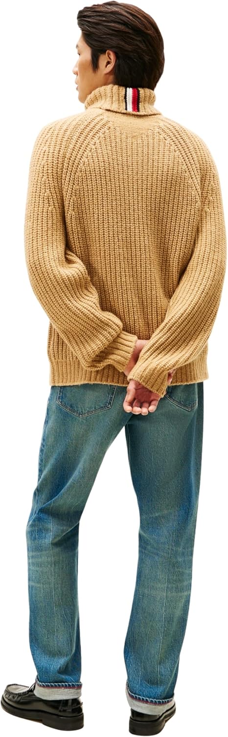 Thumbnail 1 de Tommy Hilfiger Herren Pullover Chunky Rib Rollkragen – zeitloser Strickpullover