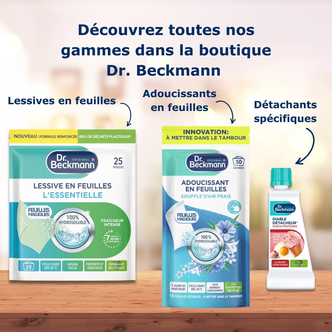Thumbnail 6 de Dr. Beckmann Lessive Liquide Cycle Court Anti-Odeurs 15 min ⚙