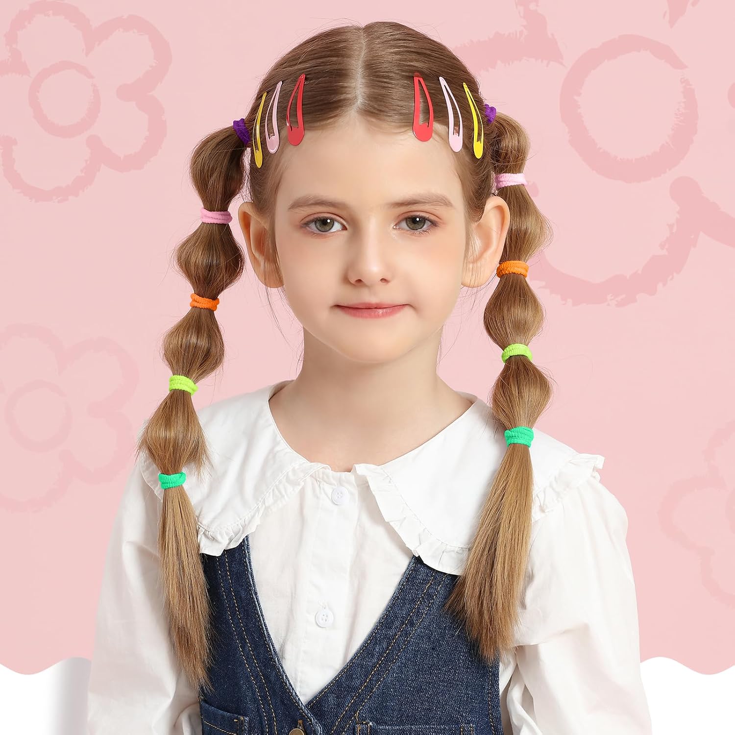 Thumbnail 6 de YGDZ Cotton Mini Hair Ties, 300 Seamless Multicolor Elastics for Kids