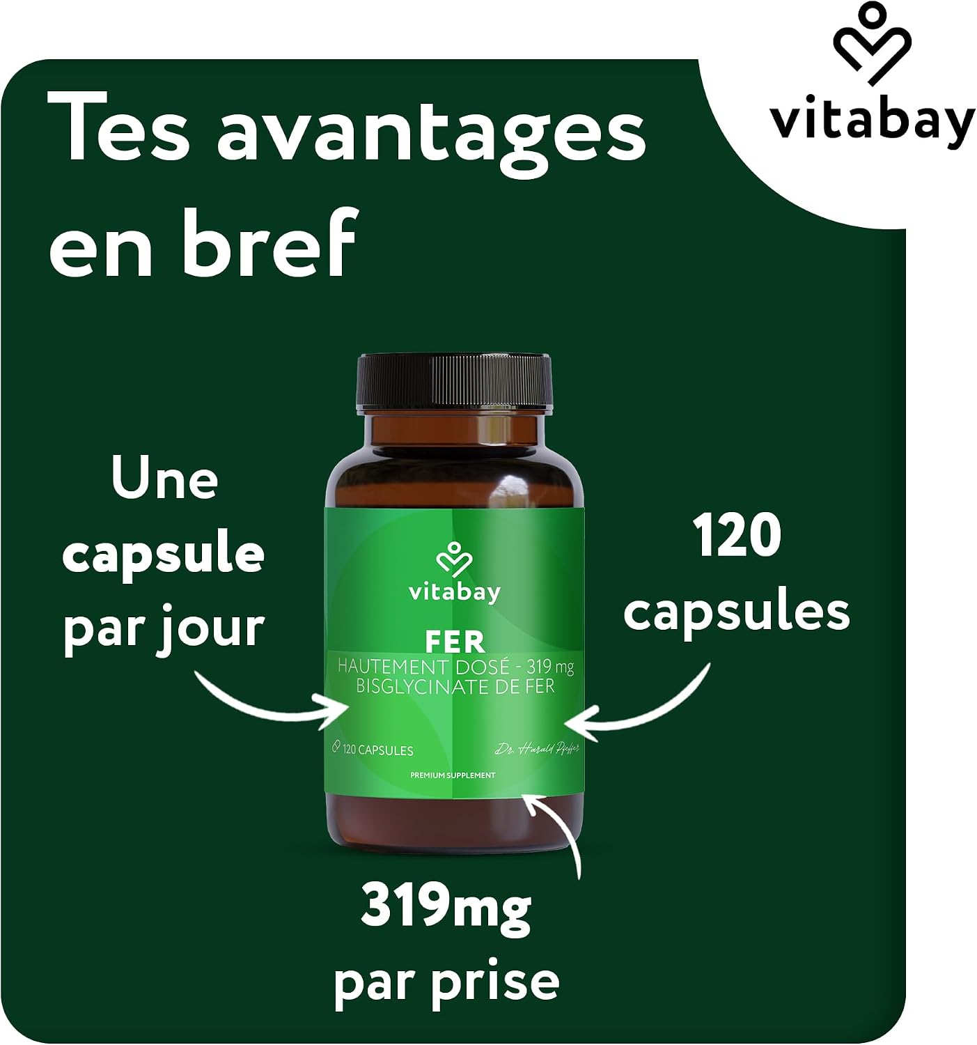 Detalle 2 de Vitabay Fer 50 mg bisglycinate đź’Š
