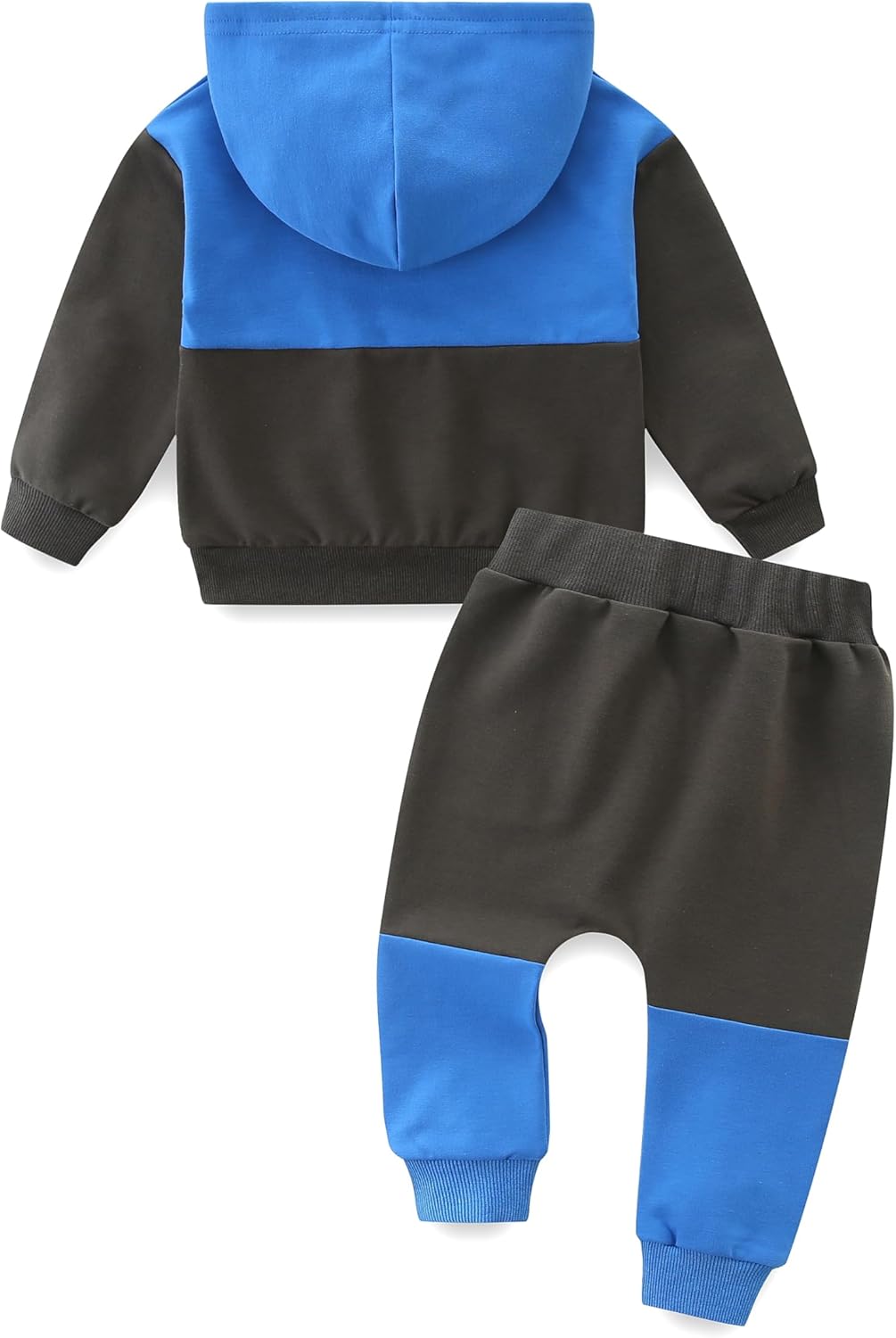 Detalle de KIDDLETOWN Baby Long Sleeve Hoodie Tops Pants Set 2PC – Casual Grow Tracksuit for Boys