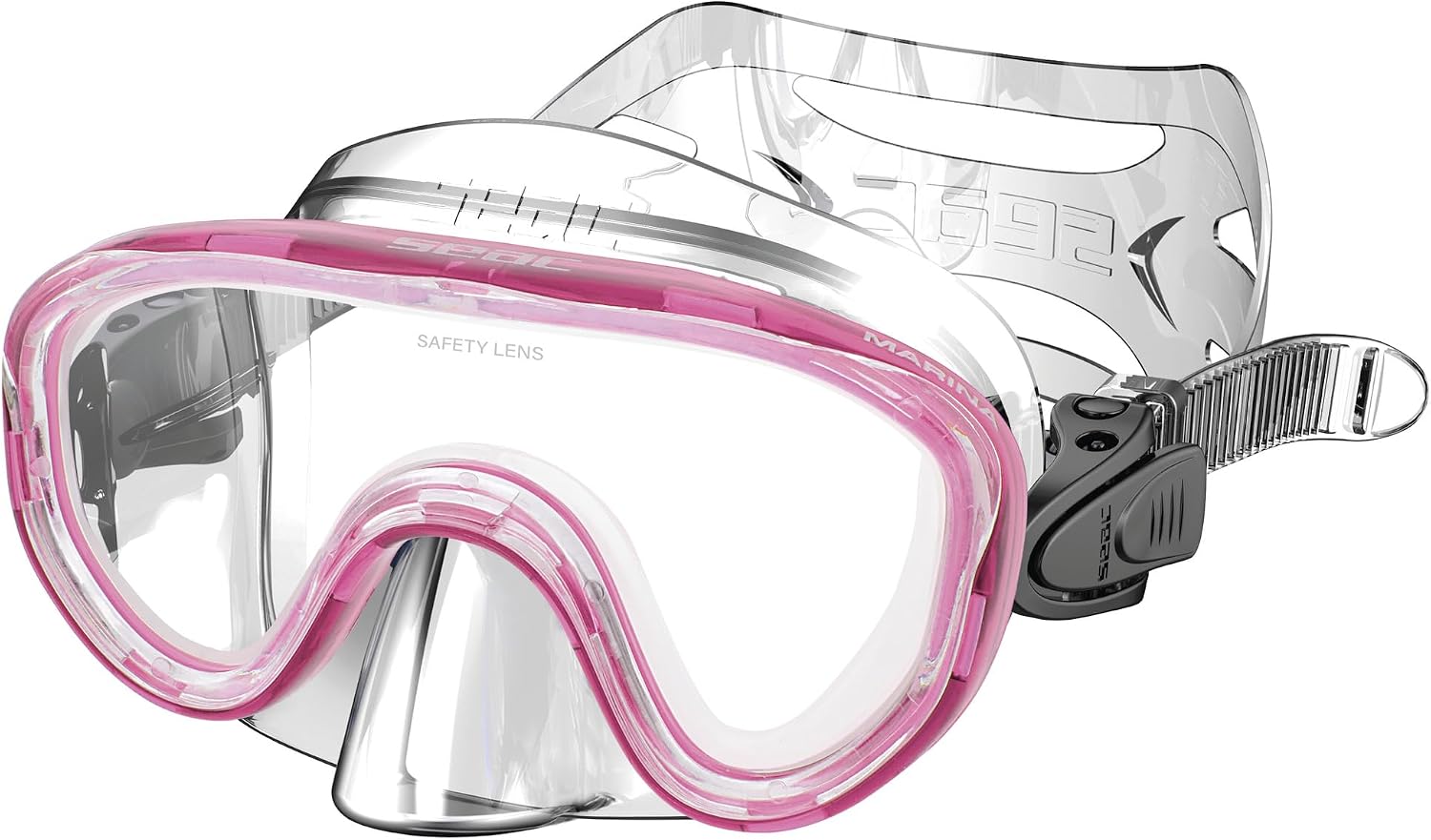 Detalle 2 de Seac Masque Marina pour enfants – masque de plongée mono-verre pour jeunes explorateurs