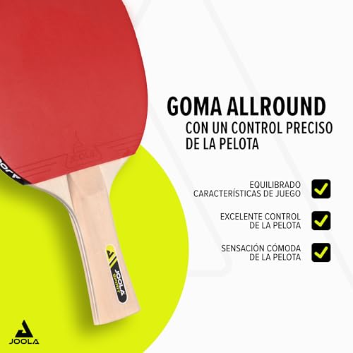 Detalle de JOOLA 54810: Set de tenis unisex con 4 palas Spirit, bolsa y pelotas multicolor