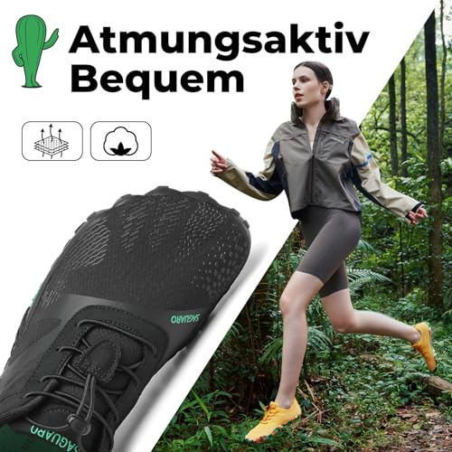 Thumbnail 1 de SAGUARO Barfußschuhe Vitality III – Barfußschuhe mit breiter Zehenbox, schwarz, Größe 43