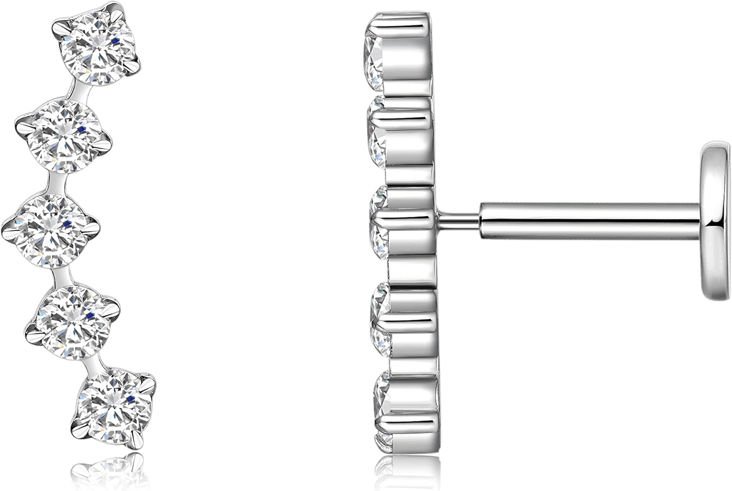 Thumbnail 5 de Limerencia 18G Titan Tragus Piercing Labret Stecker