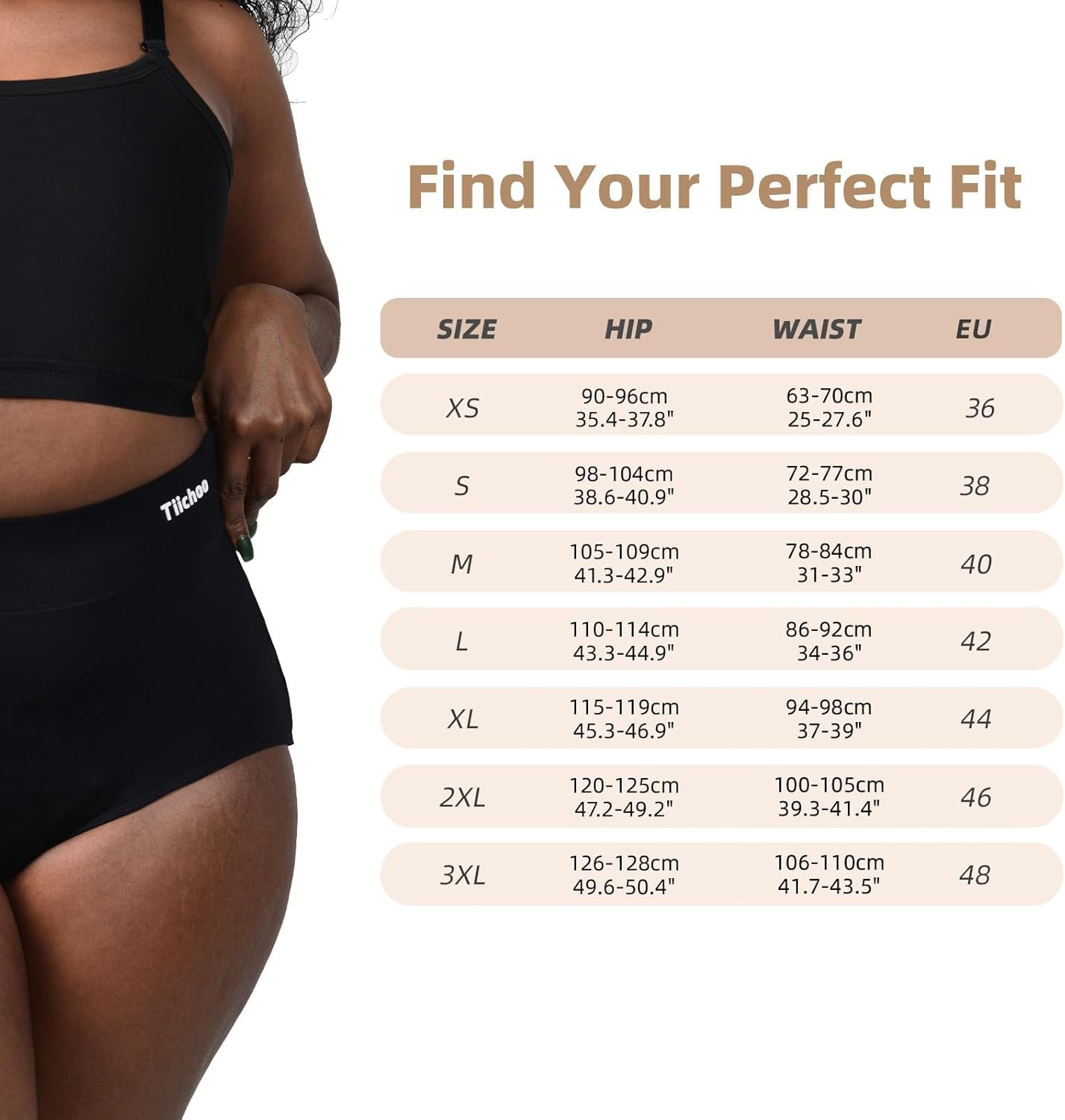 Thumbnail 3 de TIICHOO Culotte Menstruelle Ultra Absorbante Taille Haute – Lot de 3