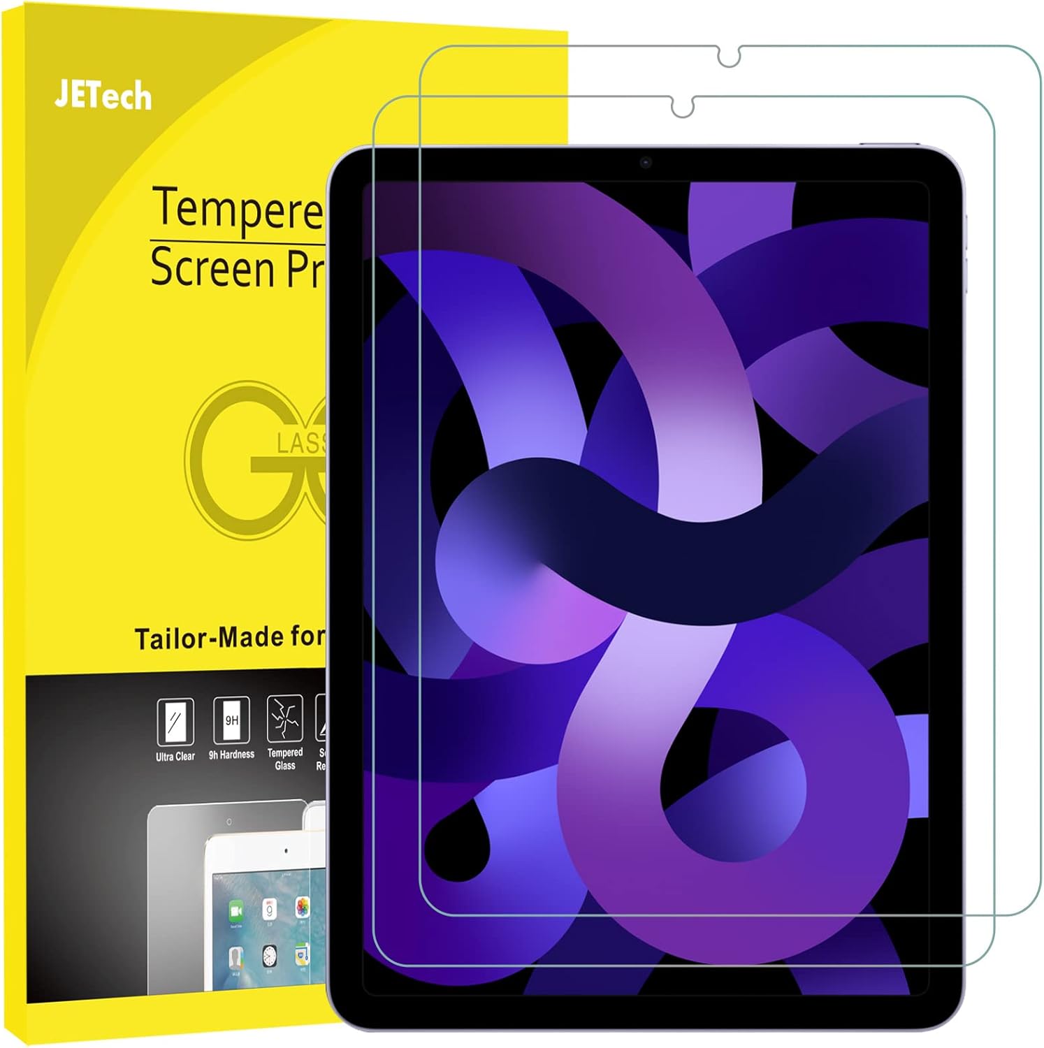 Thumbnail 5 de JETech Screen Protector for iPad 2-Pack