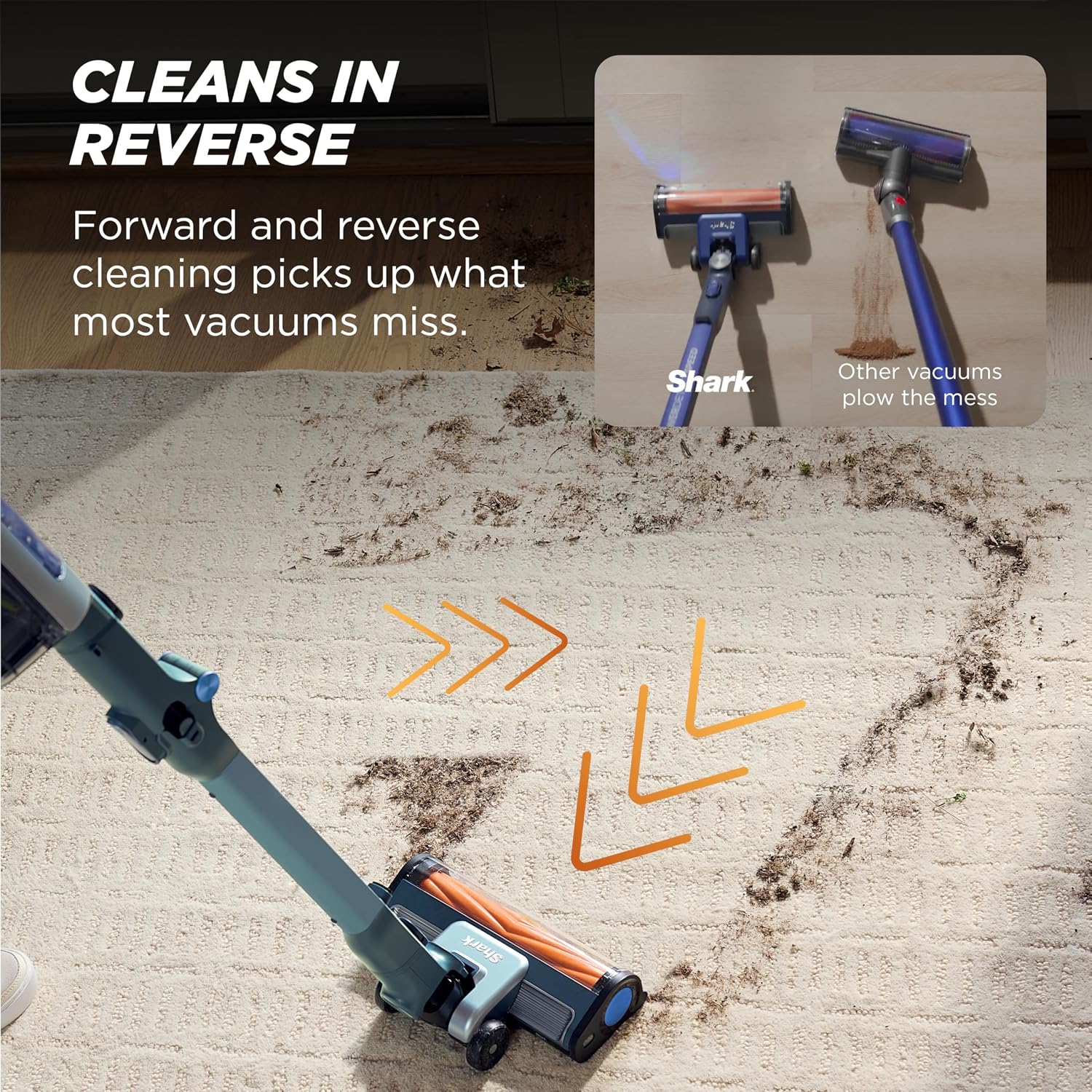 Detalle de Shark PowerDetect Speed Plus Clean & Empty Cordless Stick Vacuum (IA3243) — Frosted Sage