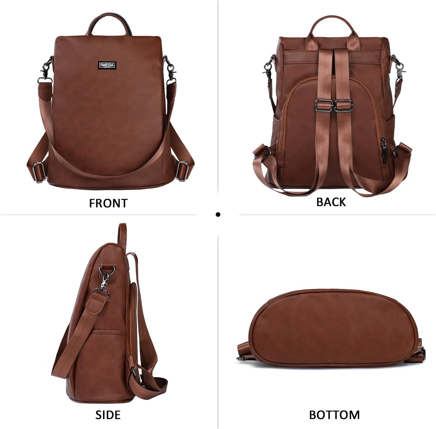 Thumbnail 6 de Fmeida Backpack Womens Anti Theft Rucksack 32cm