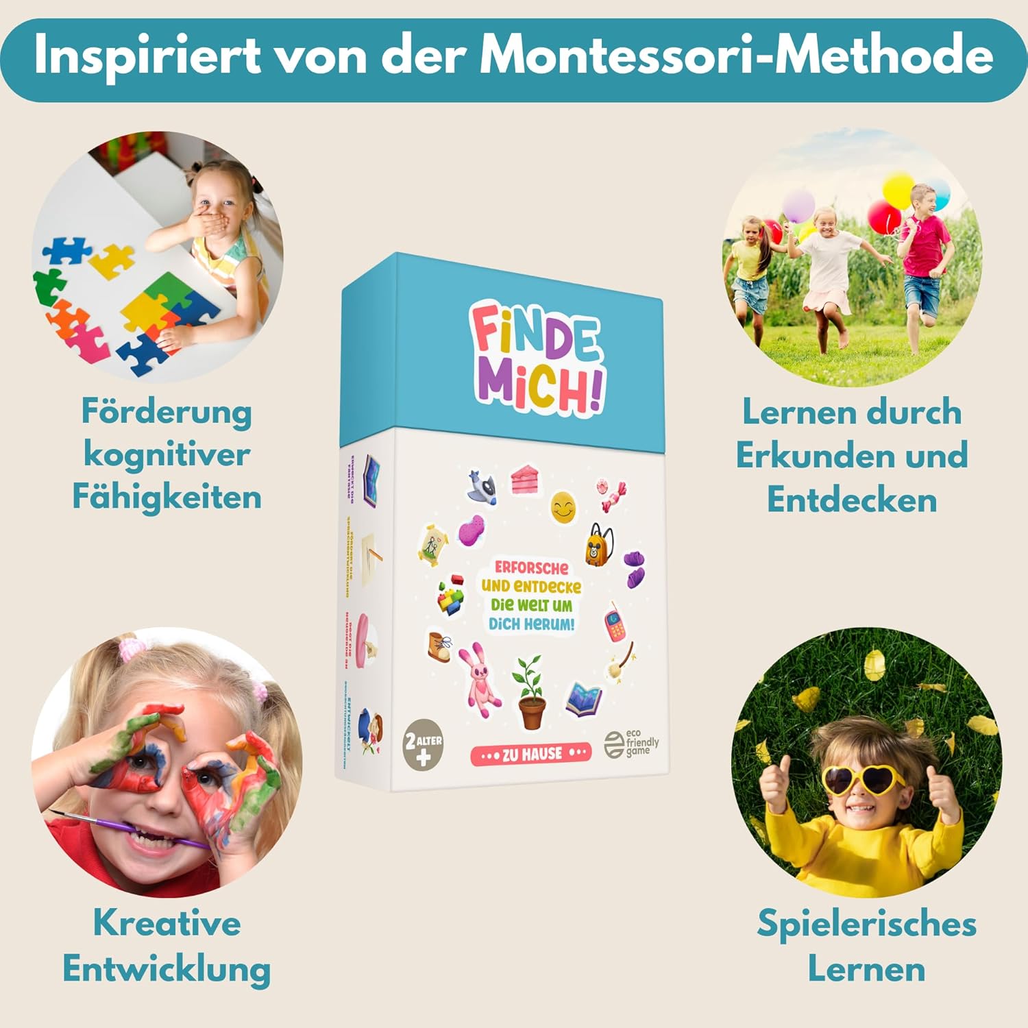 Thumbnail 5 de Oh Happy Games Finde Mich! Indoor Suchspiel – Entdeckerkarten für Kinder von 2 bis 6 Jahren