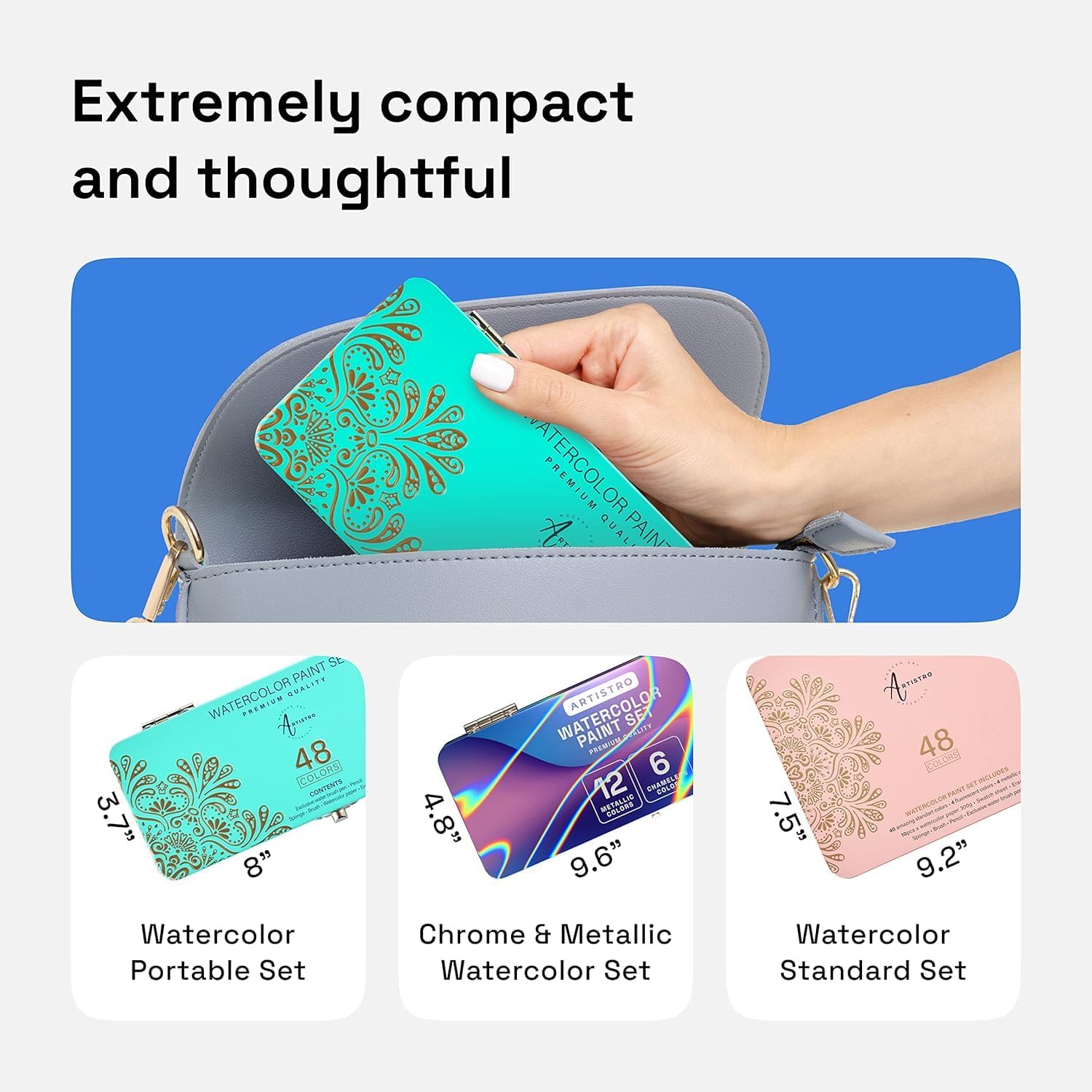 Thumbnail 4 de ARTISTRO Watercolour Paint Set with metallics ๐จ