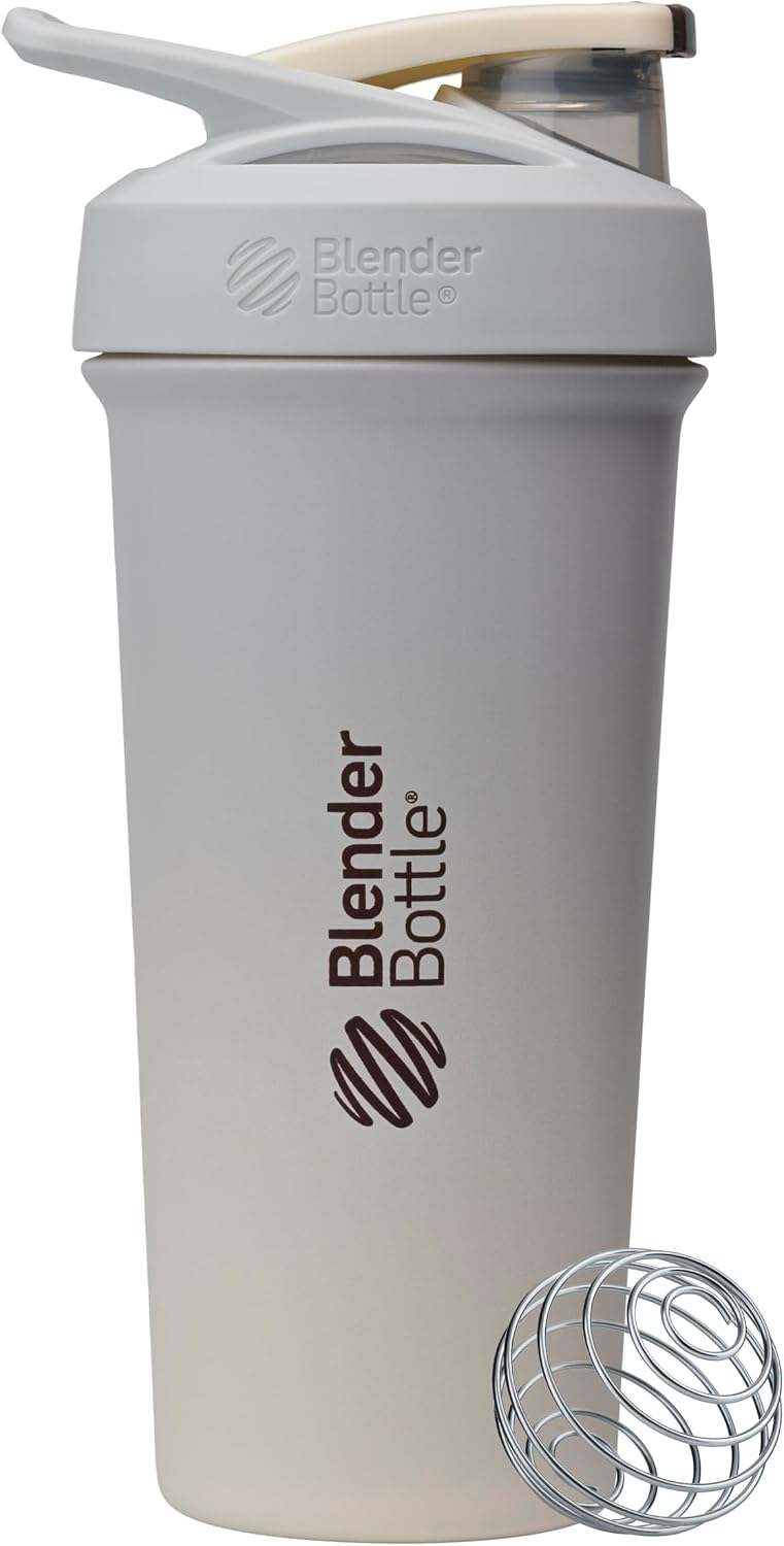 Detalle de BlenderBottle Sport Sleek C08860 ステンレス製シェーカーボトル 25オンス ワイヤー泡立て器付き