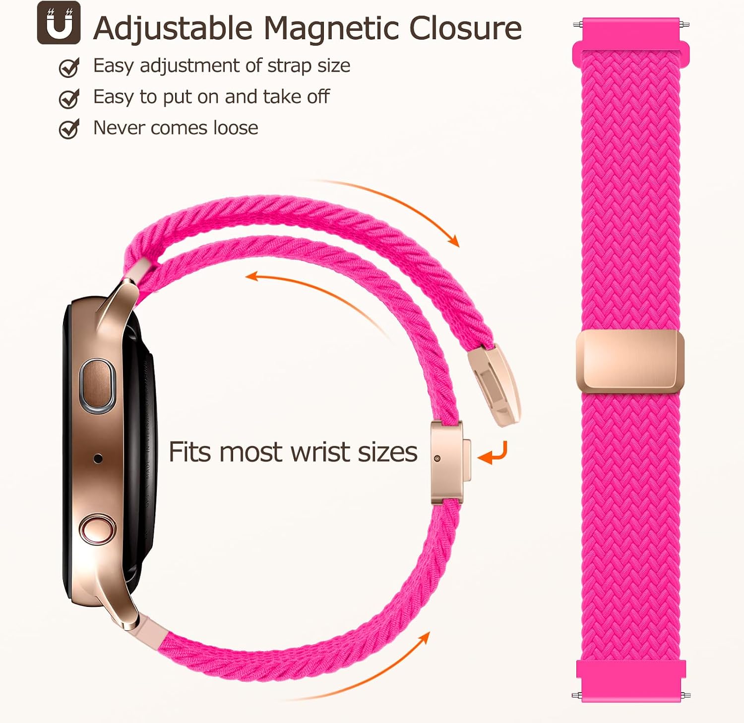 Detalle de Yoohoo 20mm magnetic watch straps