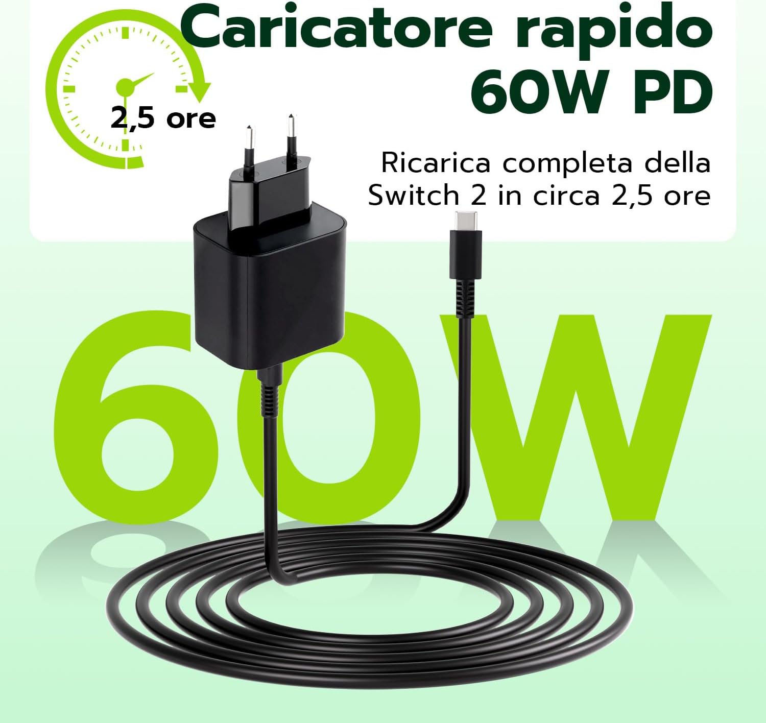 Thumbnail 2 de Tolesum Caricatore 60W per Switch