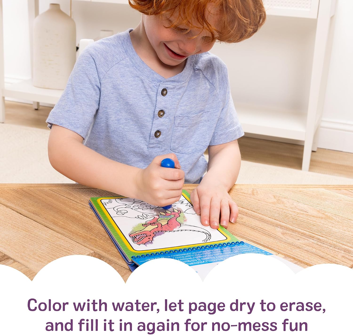 Detalle 2 de Melissa & Doug Water Wow! Dinosaurs 4-Page