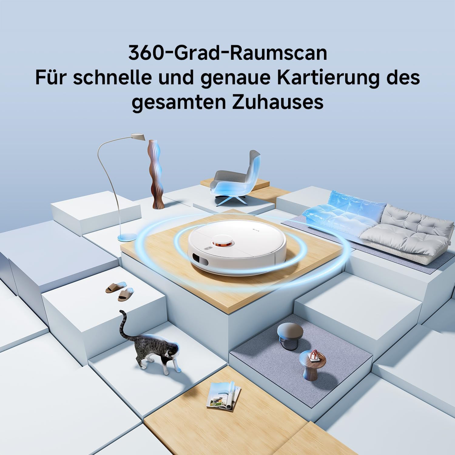 Thumbnail 5 de Xiaomi Robot Vacuum S40C (2-in-1 Staubsaugen & Wischen) mit 5.000 Pa und LDS-Navigation