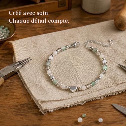 Thumbnail 6 de Lueaurra Bracelet Femme Pierres Naturelles – Adjustable 15–20 cm