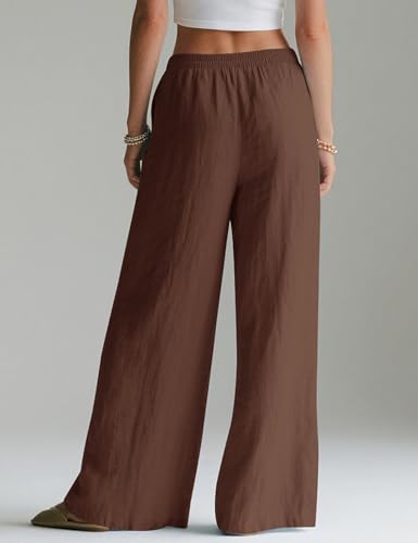 Thumbnail 3 de Rapbin Wide Leg Linen Trousers for Women UK – Summer Palazzo Pants