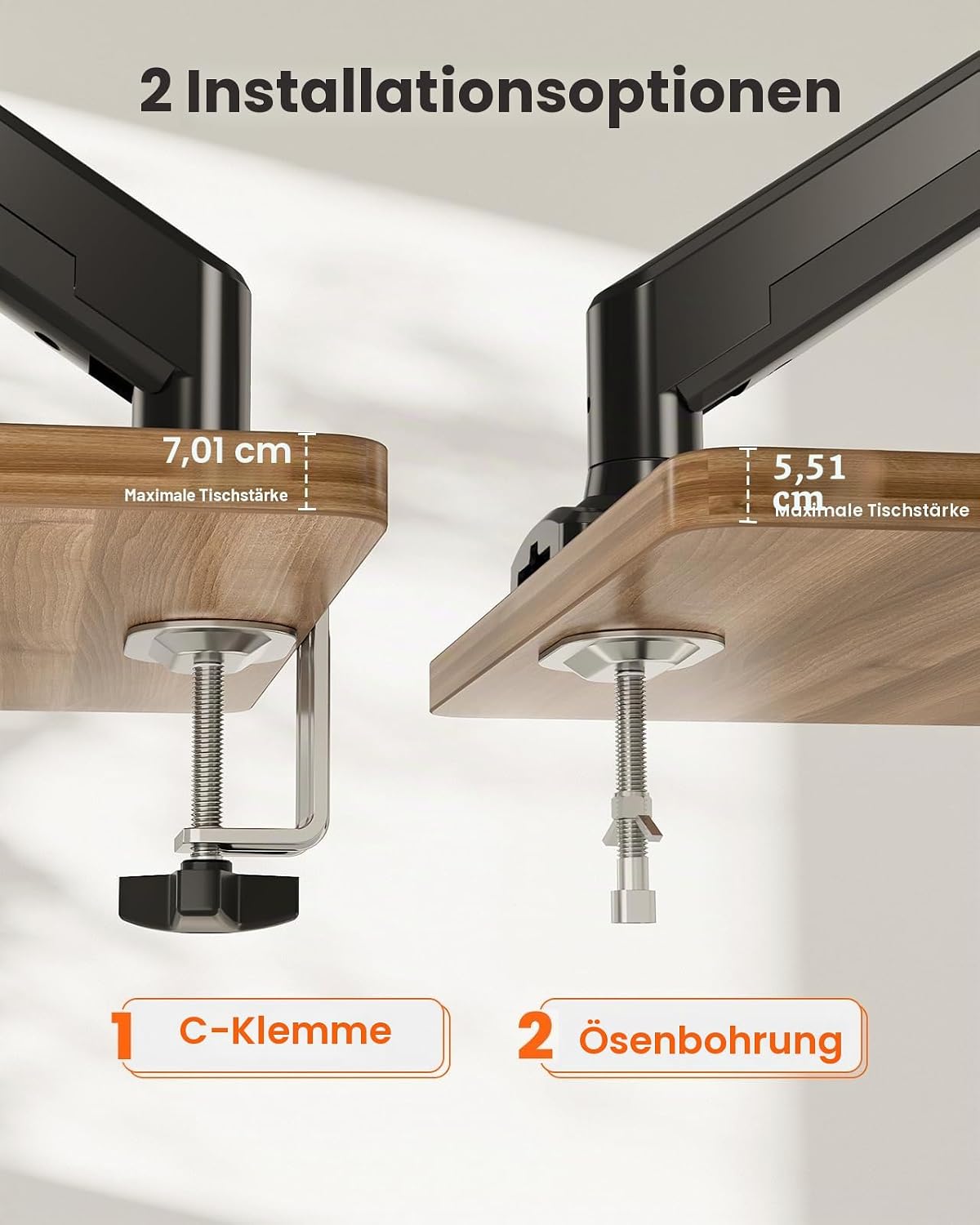 Thumbnail 6 de ErGear Monitorhalterung 13–34 Zoll mit 10 kg Tragfähigkeit