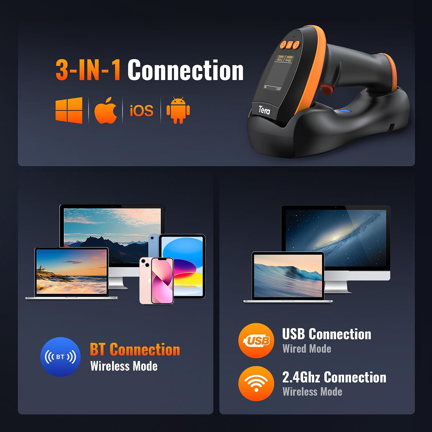 Thumbnail 4 de Tera HW0009 Barcode-Scanner 2500mAh