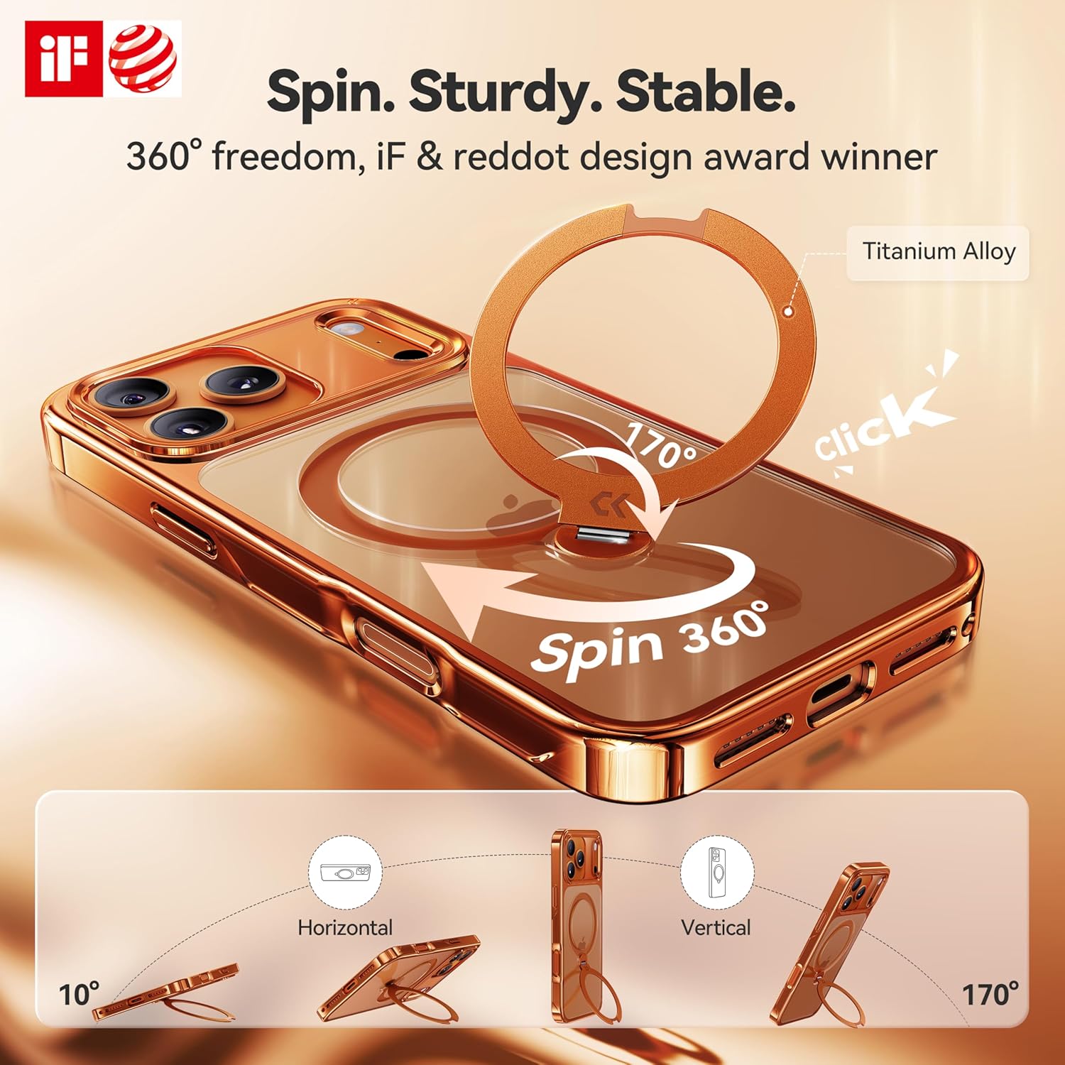 Detalle 2 de CASEKOO iPhone 17 Pro Max slim magnetic case 6.9"