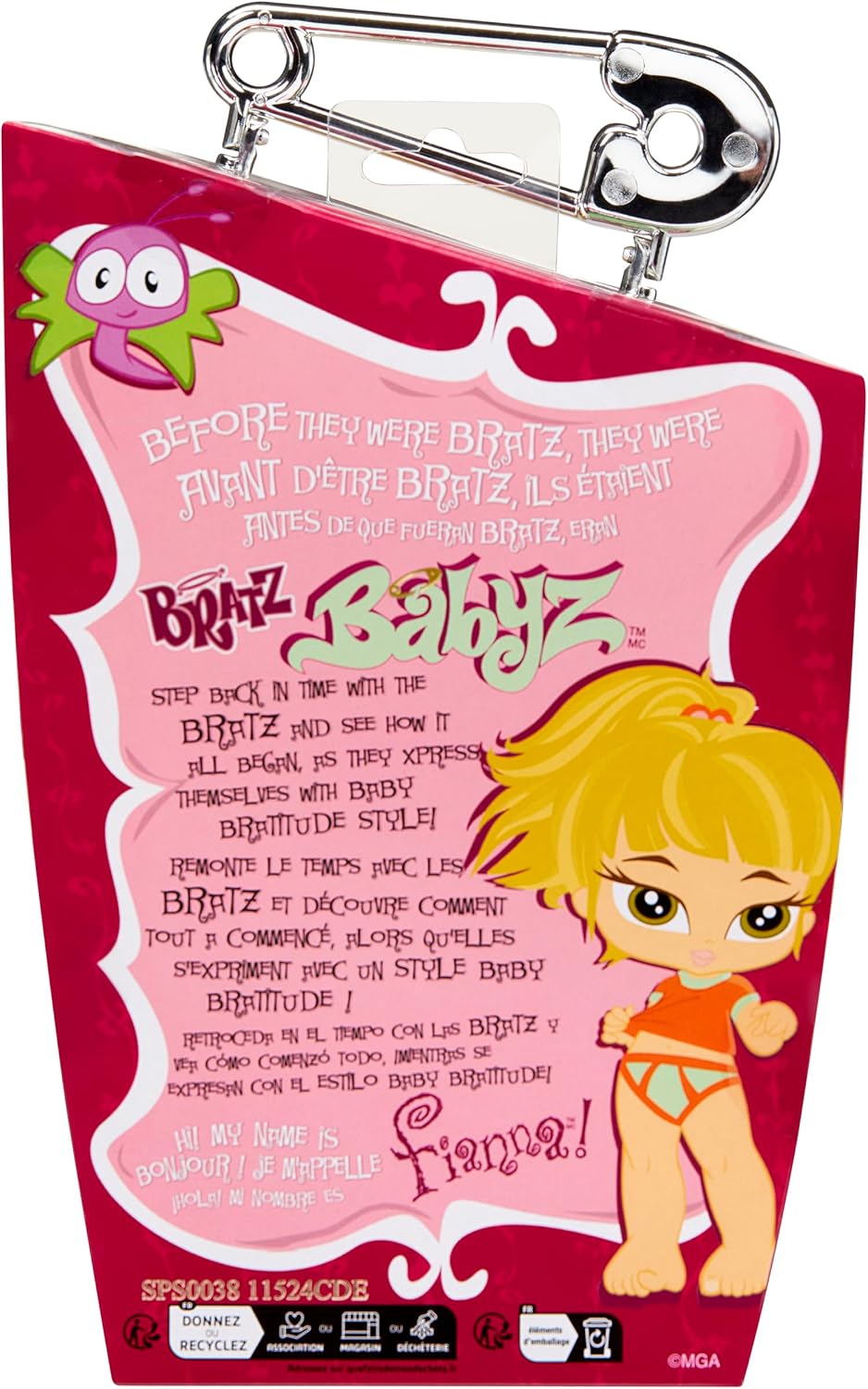 Thumbnail 6 de Bratz Babyz 511496 Fianna – lalka kolekcjonerska z ubrankiem i flokowanym motylkiem