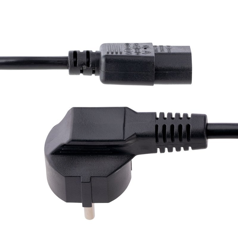 Thumbnail 2 de Cable de Alimentación StarTech 250V 10A 3m Schuko a C13 18AWG Negro Profesional