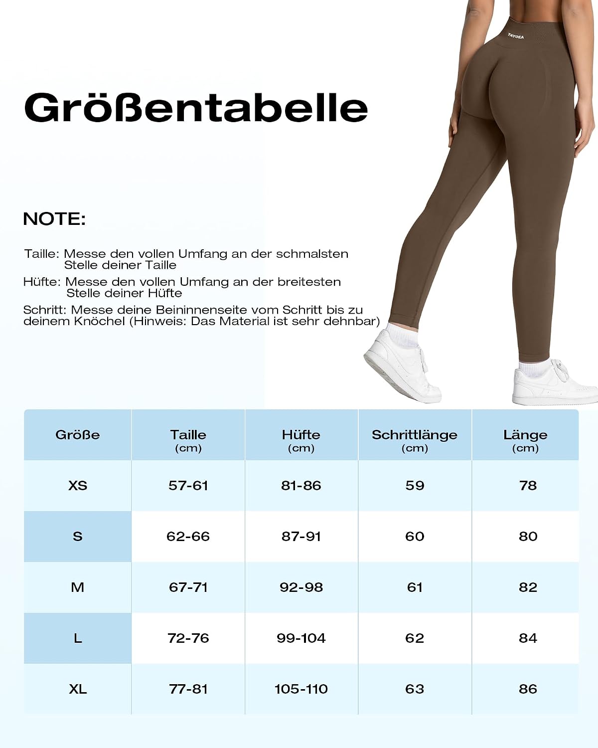 Thumbnail 5 de TAYOEA Sport Leggings Damen Scrunch Butt Push Up