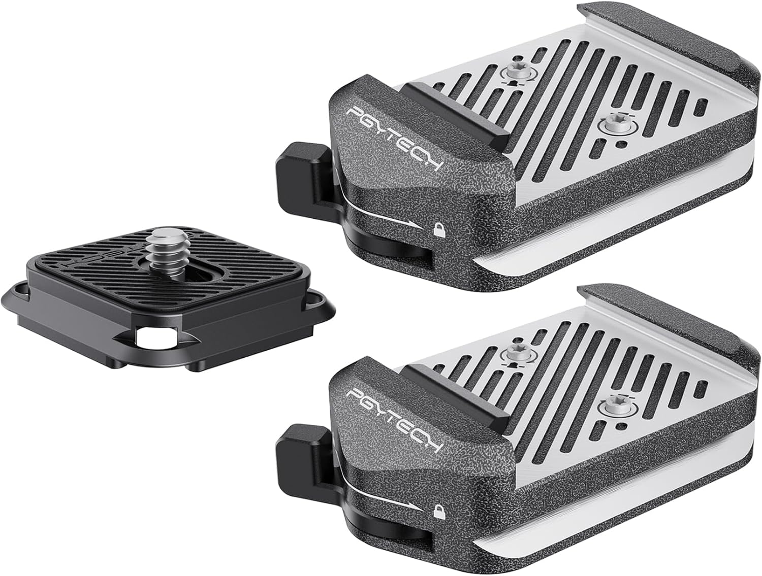 Thumbnail 6 de PGYTECH Arca-Swiss V2 Schnellwechselplatte & Klemme für Sony/Nikon/Fuji/DJI – mit 1/4-Zoll- bis 3/8-Zoll-Gewinde