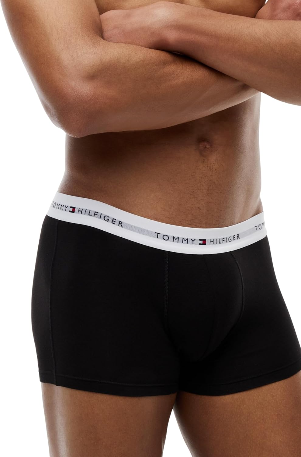 Detalle de Tommy Hilfiger Boxer Uomo – Confezione da 3, design classico e comfort quotidiano