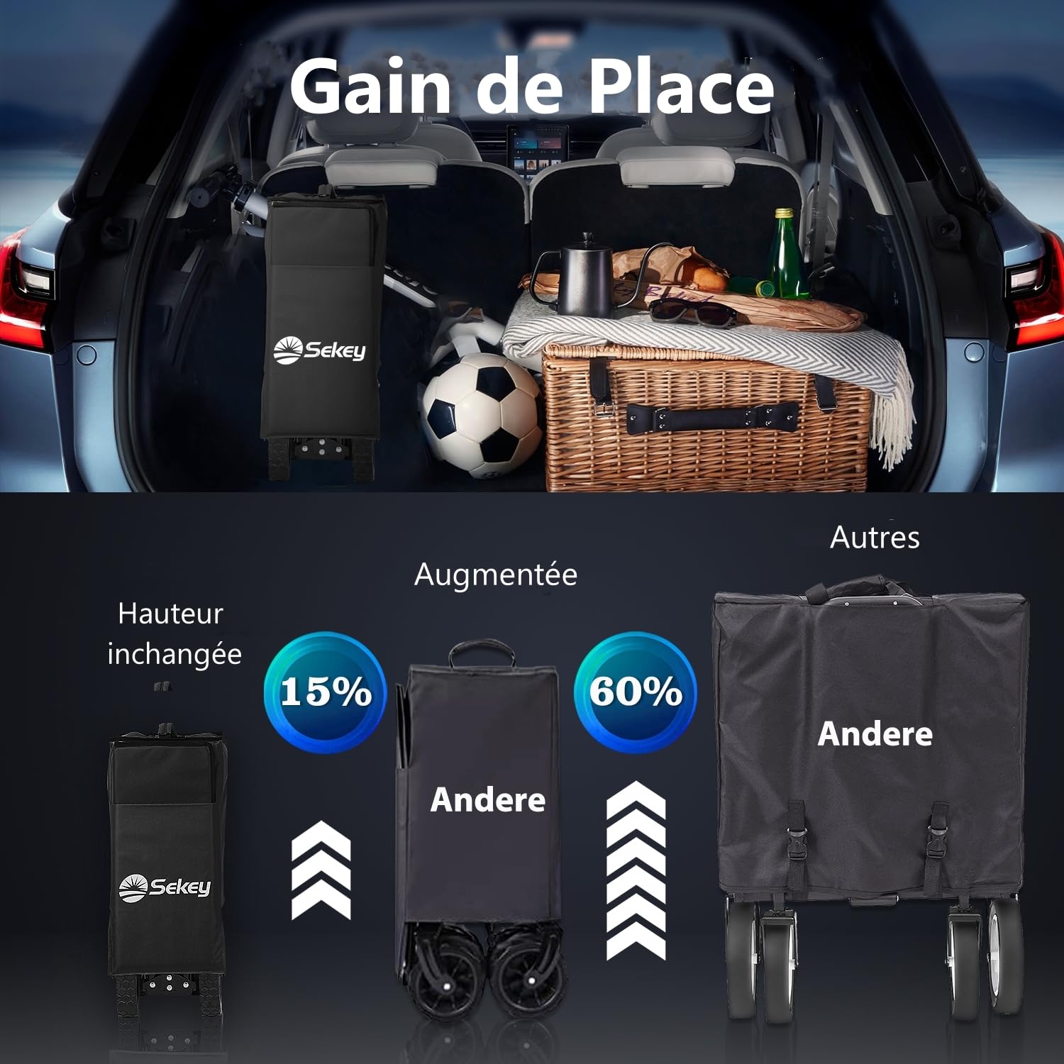 Thumbnail 5 de Sekey XXL Plus Chariot jardin 200L