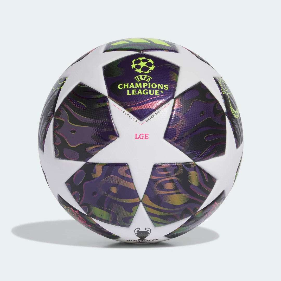 Detalle de BALÓN OFICIAL FINAL DE LA UEFA CHAMPIONS LEAGUE de Adidas (violeta) — ficha para decidir si merece la pena