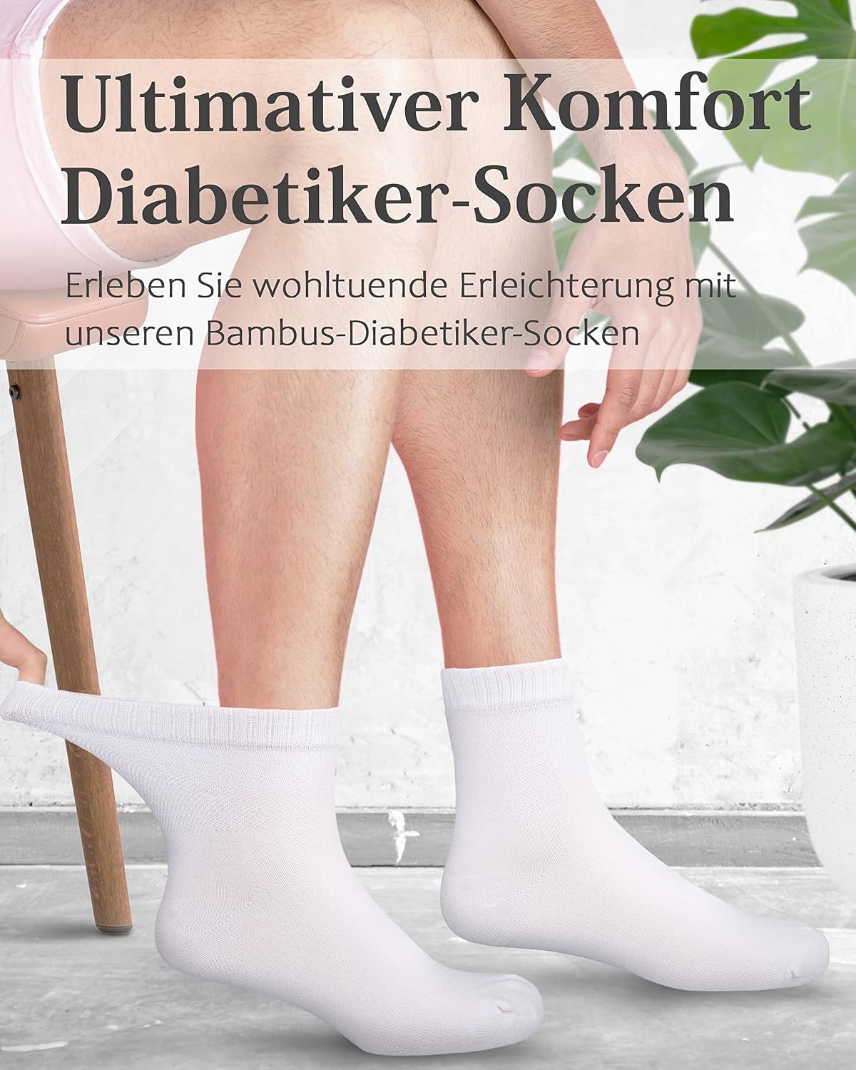 Detalle 2 de Fiera Besa Diabetikersocken Herren 39-46